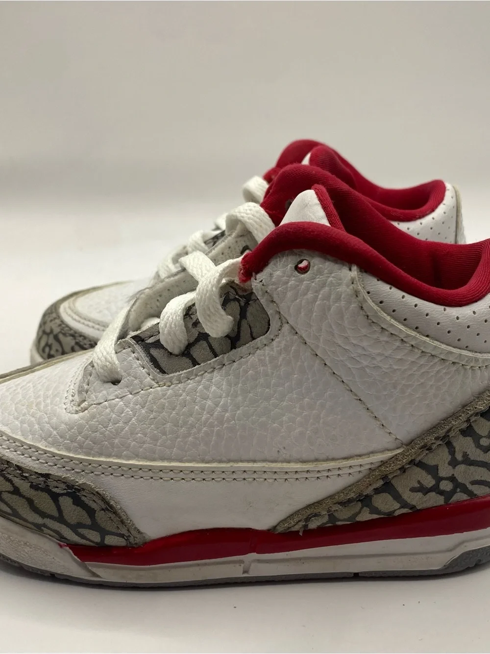 NIKE AIR JORDAN 3 RETRO TD CARDINAL RED SIZE 8C TODDLER SHOES 832033-126